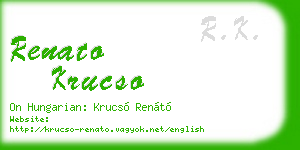 renato krucso business card