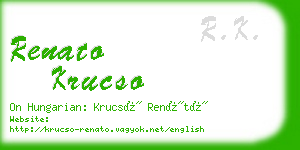 renato krucso business card